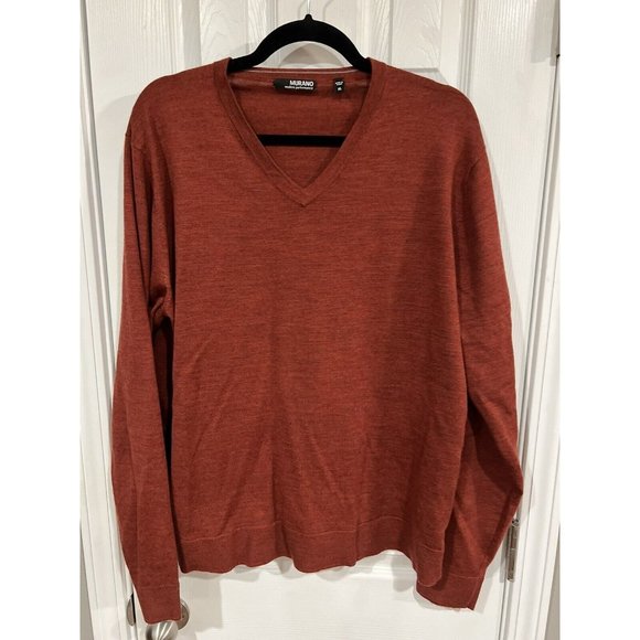 Murano Other - Murano Brick Red V Neck Sweater XL Extra Large